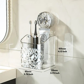 Practical wall shelf without drilling for the bathroom