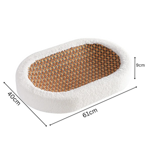 CatScratch™ - Plush cat basket with scratchable surface.